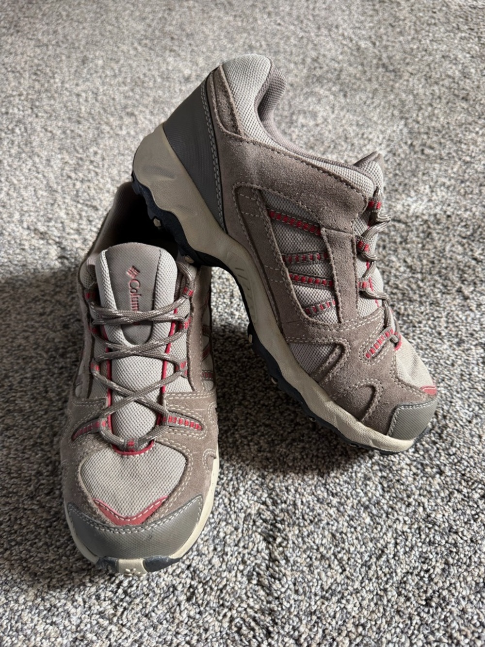 COLUMBIA Tagori Hiking Sneakers Brown/Tan/Red YY3165-257 Mens 5 Womens 6.5